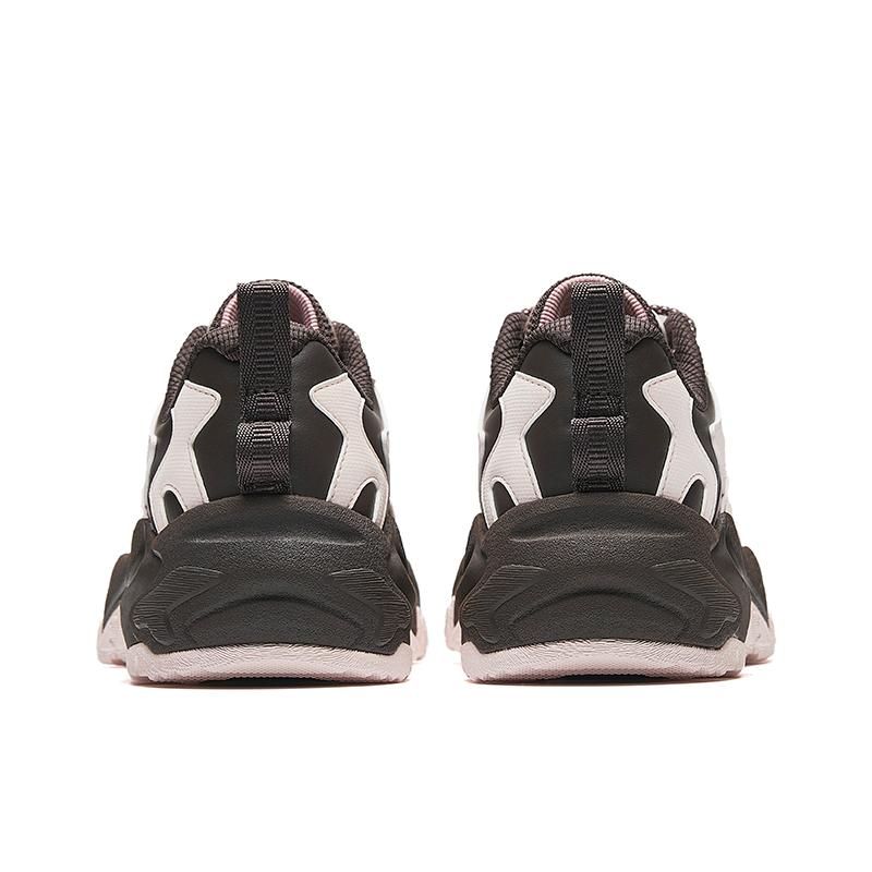 Anta Starry Sea 2.0 Cushioning Abrasion Resistant Breathable Lightweight Low Top Chunky Sneakers Women's Black Pink 922538839-6