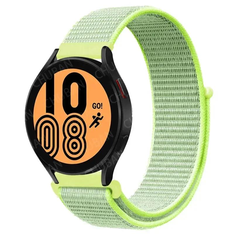 20mm/22mm Nylon Loop For Samsung Galaxy Watch 7/6/4/Classic/3/5/pro/Active 2 Sport Breathable Band Huawei Watch GT 4-3-2e Strap