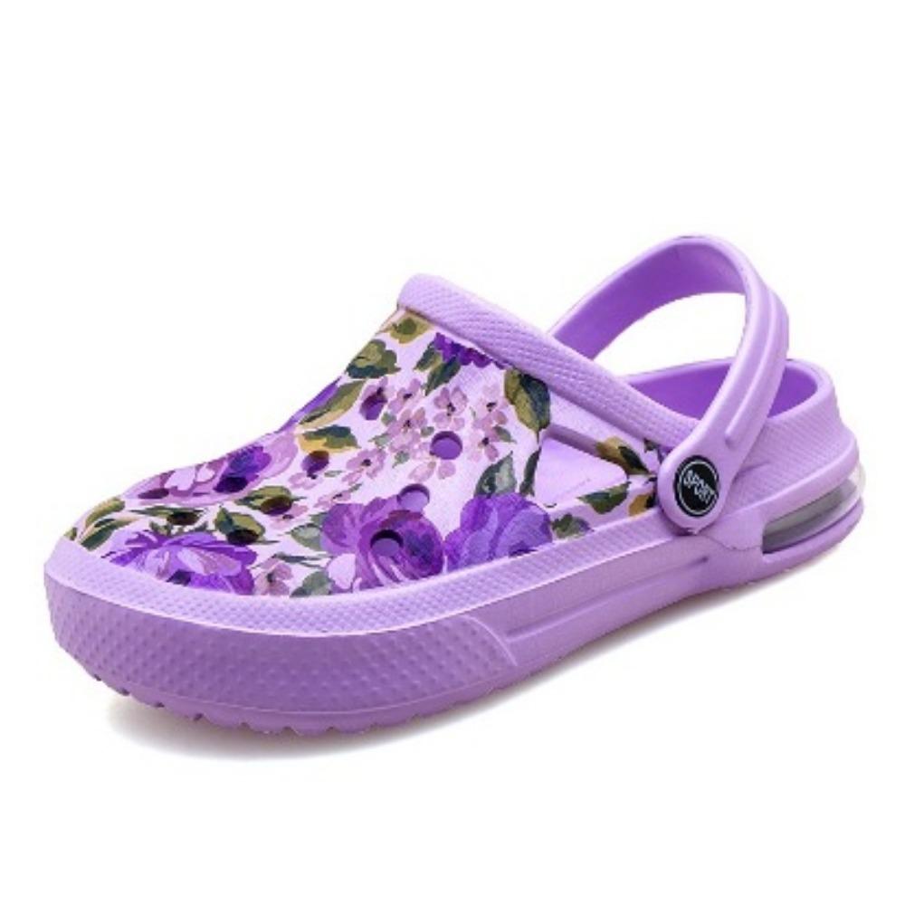 

Унісекс камуфляжні сандалі Crocs з товстою підошвою, дихаючі, з відкритим носком, садові туфлі для пар 44 фіолетовий