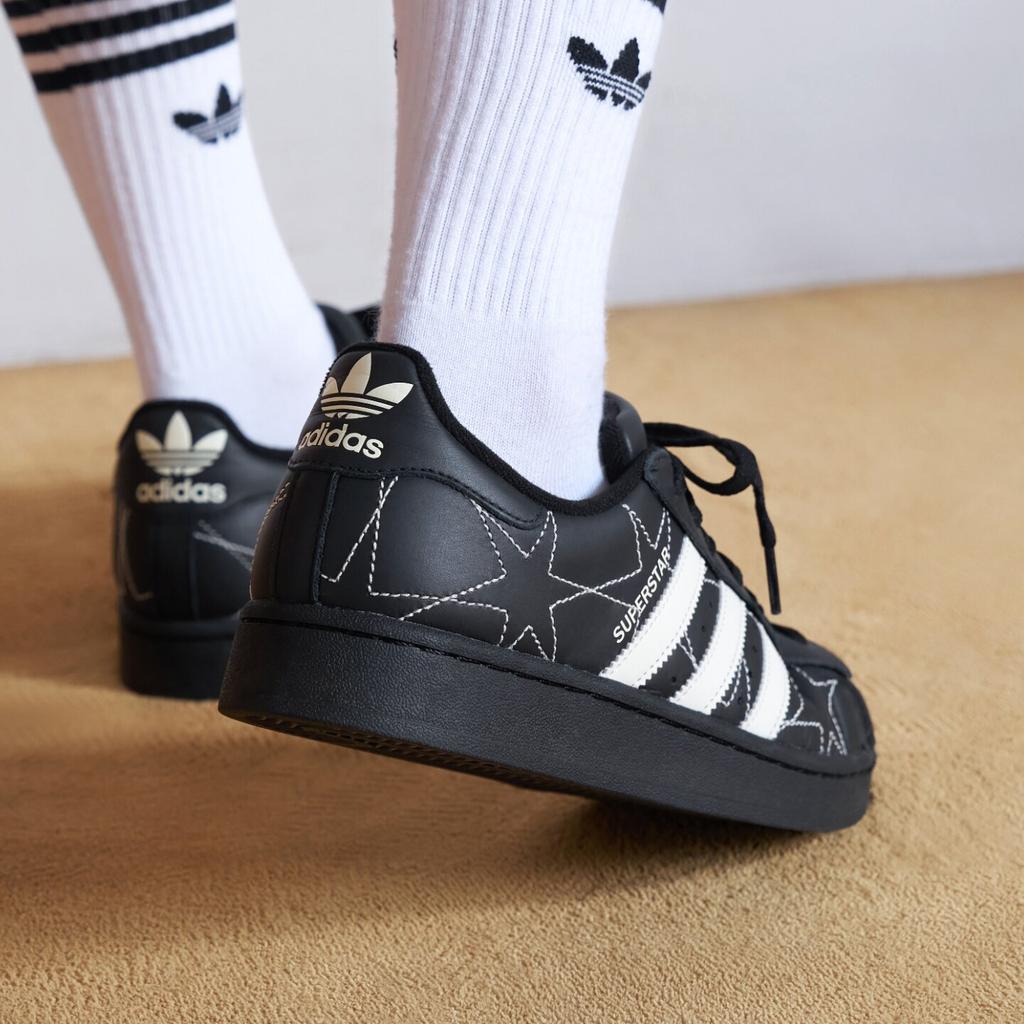 adidas Superstar II Black Cream White Stars (Women's)