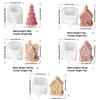 Silicone Moulds House Shape Candle Molds Ornament Christmas House Castings Molds Plaster Molds Epoxy Resin Molds