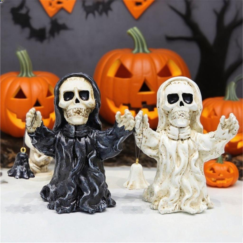 Halloween Ornaments Decorations Specter Cranium Resin Crafts Specter Festival Party Desktop Ornaments