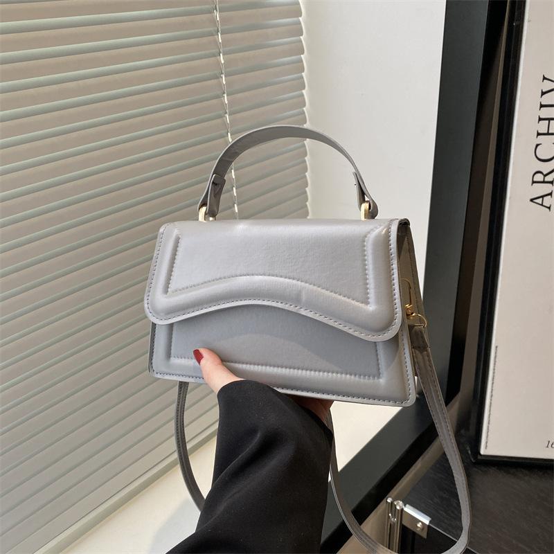 Модная нишевая дизайнерская сумка женская 2025 ранняя весна новая женская сумка однотонная повседневная сумка-тоут на одно плечо сумка-мессенджер тренд