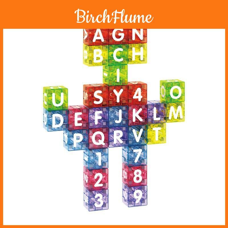 Magnetic Number Letter Blocks Educational Toy For Kids With Metal Box Storage