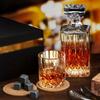 7 Teile/satz Whisky Dekanter Set Mit 6 Wein Gläser Für Männer Kristall Whisky Glas Und Dekanter Mit Geschenk Box Scotch Likör Dekanter set Für Rum Wodka Br