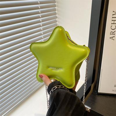 Personalized Star Small Bag 2025 Summer New Japanese Cartoon Soft Girl Fashion Trend Shoulder Bright Star Messenger Chain Bag