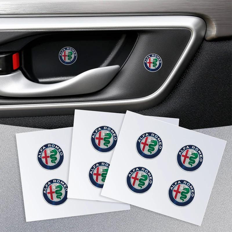 1/2/5/10PCS Car Interior Dekoration Stickers Badges Auto Styling Accessories for Alfa Romeo Giulia Stelvio Giulietta 156 159