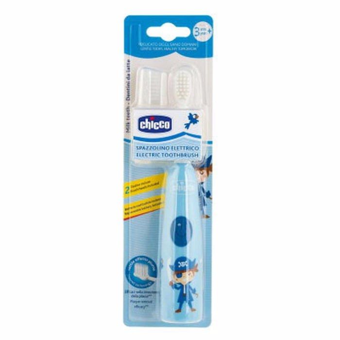 Brosse à dents électrique - Chicco - CH08545-10 - Tête de brosse vibrante - Batterie remplaçable - Ultra-douce