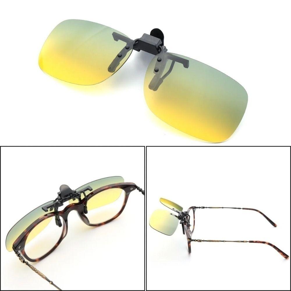 UV Protection Day Night Vision Goggle Clip UV400 Clip-on Sunglasses Myopia Glasses Clip  Driving