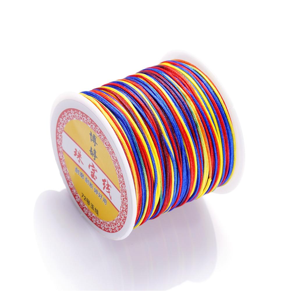 30M/Rolle 0,8mm Nylonfaden Schnur Chinesische Knoten Quasten Schnur Armband Geflochtene Schnur für DIY Schmuckherstellung Zubehör Zubehör