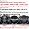 DIY Car Steering Wheel Cover For Volkswagen Golf 7 Polo Passat B8 Touran Tiguan