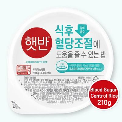 CJ Microwaveable Instant Cooked Rice Hetban - Blood Sugar Control White Rice 210g (2 Options)