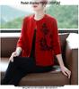2025 Plus Size Loose Fit Jacquard Knit Cardigan for Women - Spring & Autumn