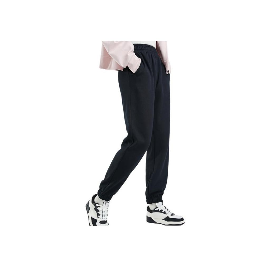 Anta High Waist Loose Breathable Casual Pants Women Bottoms Black 962517310S-1