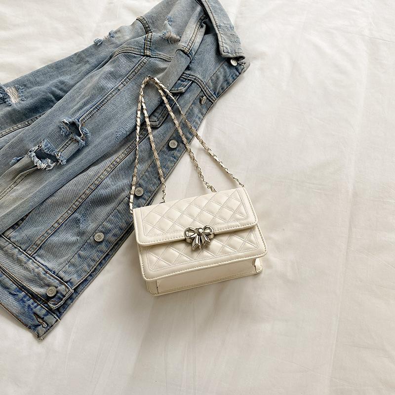 

Rhombus chain bag women s 2025 new high-end texture fashion summer versatile shoulder messenger bag small square bag