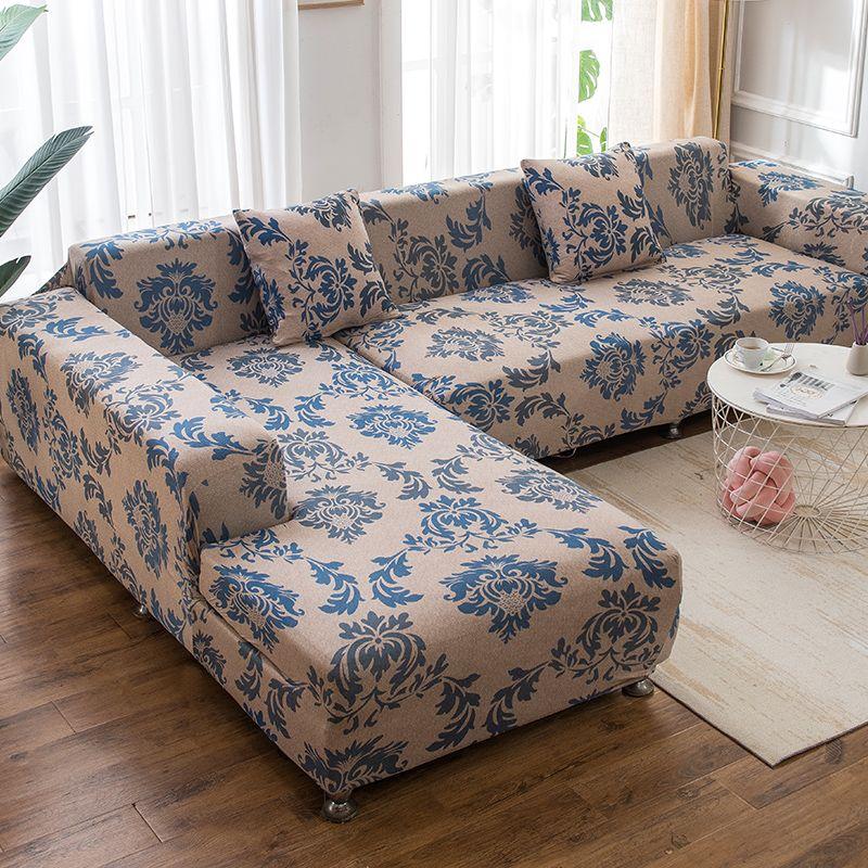 Stretch Sofa Cover Slipcovers Elastic All-inclusive Couch Case for Different Shape Sofa Loveseat Chair L-Style Sofa Case
