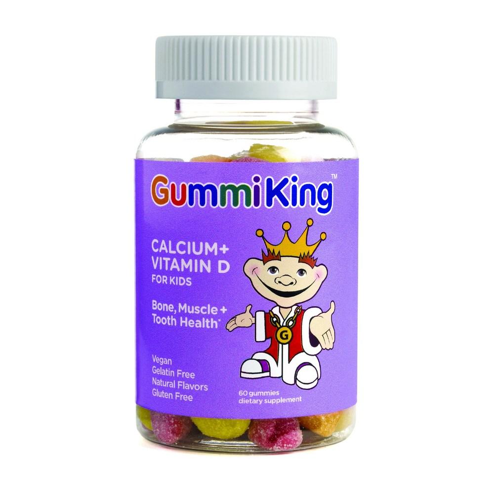 Gummy King Vegan Children's Calcium Vitamin D Gummies 60 Pcs 1 Pcs