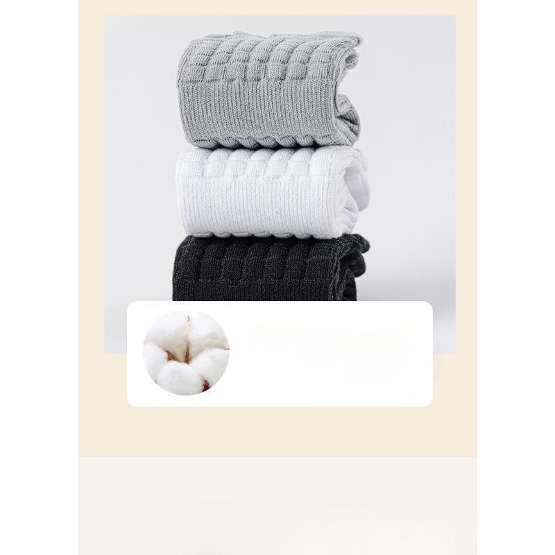 Five-fingered Socks for Men's Sports Running, White Shock-absorbing Toe Separation Socks, Thickened Towel Bottom Short Socks