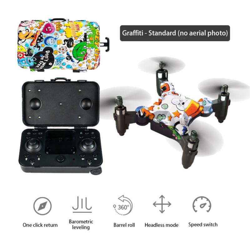 Mini Drone HD Wifi FPV con forma de equipaje, Control remoto, con cámara, plegable, retorno con un clic, Quadcopter, Juguetes
