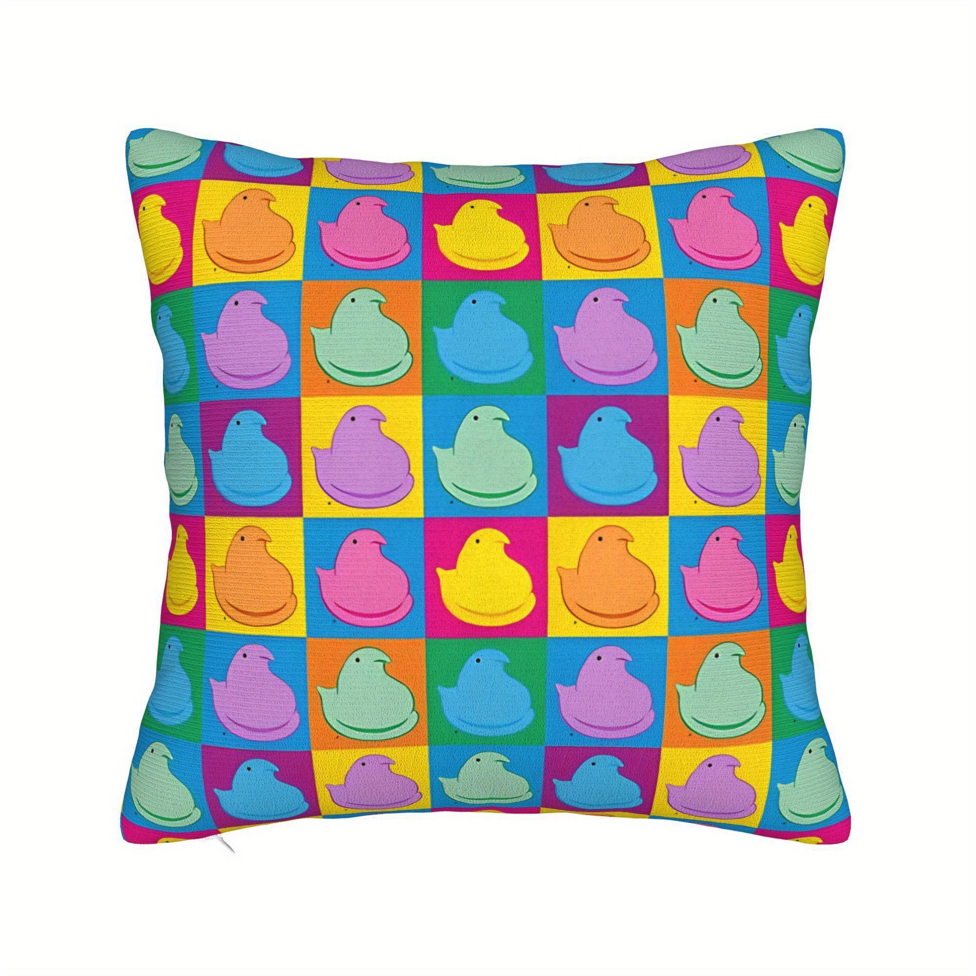 pc Peeps Pillow  Bedroom Soft Machine Washable Without Pillow Cores 40x40cm