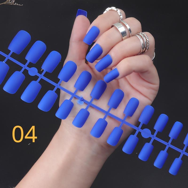 Unghii False Mate Noi Cap Pătrat DIY Tips de Unghii Mate Presate Acoperire Completă Unghii Artificiale Balet Detașabile(Fara lipici)