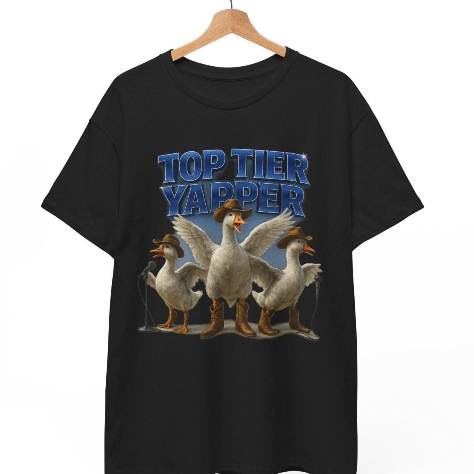 Yapper Goose Meme T-Shirt: Funny Internet Humor Graphic Tee 4XL