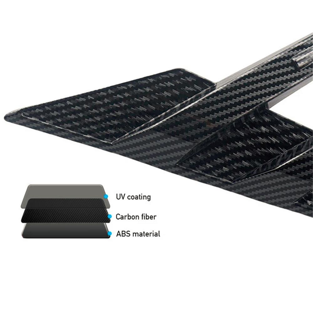 

Car Rear Windshield Sticker Accessory Side Spoiler Splitter Trim Triangle Louver
