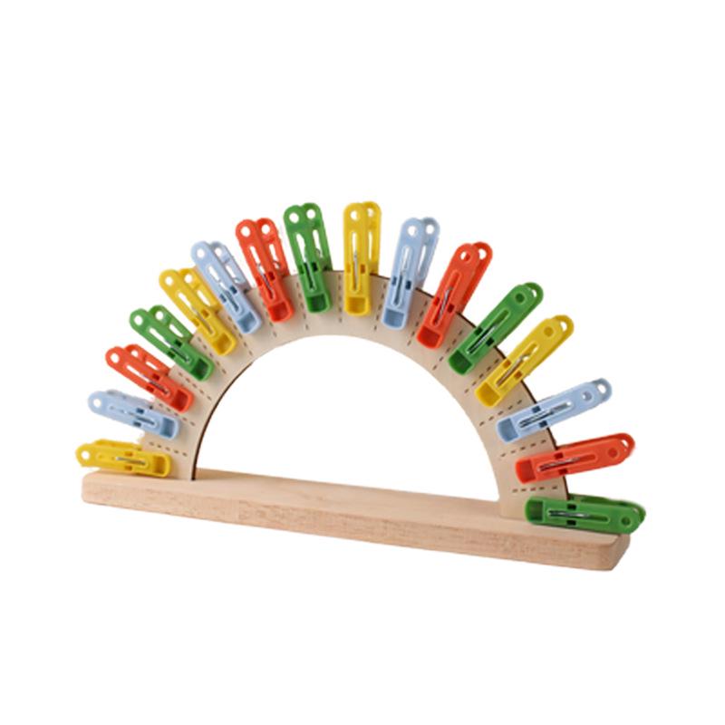 

Montessori Wooden Color Matching Clips - Educational Toy for Early Childhood Learning and Color Recognition