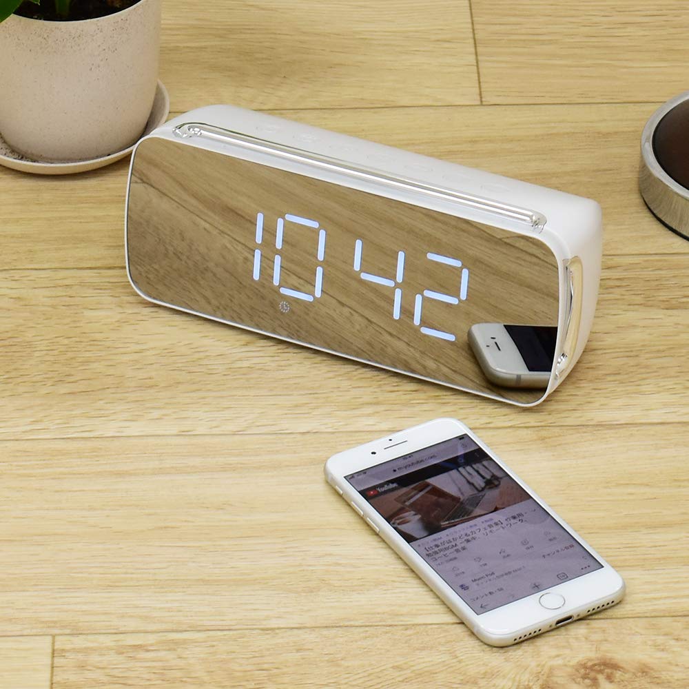 OHM ASP-W450N-W (White) AudioComm Wireless RGB Speaker with Bluetooth