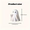 Cute Pen Holder Resin Desktop Organizer with Smiling Face, Cartoonish Halloween Decor for Home Office, Multi Pen Storage Workspace Accessory