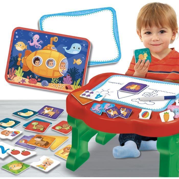 Table éducative - lisciani - carotina baby - super desk - jeux pédagogiques - petite enfance - activités ludiques