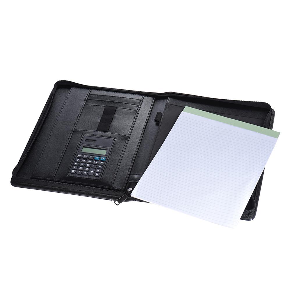 

Многофункциональное профессиональное бизнес-портфолио, папка-органайзер для документов формата А4 из ПУ кожи, на молнии