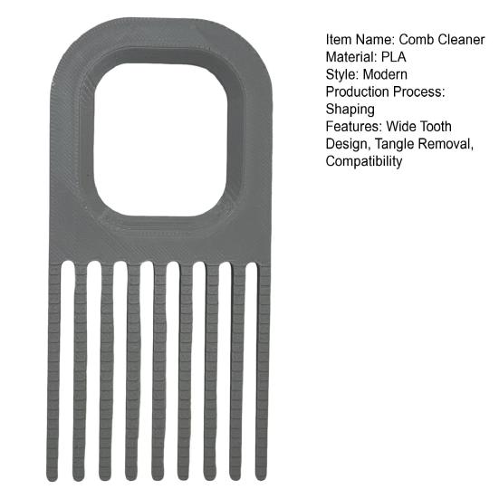 Kammreiniger mit breitem Zahndesign Haarkamm Entwirrer Reiniger Luftkissen Kammreiniger mit Aufhängeloch