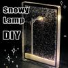 DIY Snow Scene Night Light Night Street Lamps Christmas Crafts Snowy Night Lamp Arts Crafts Decor Night Street Lamps For Girls