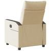 Cream Fabric Recliner Chair