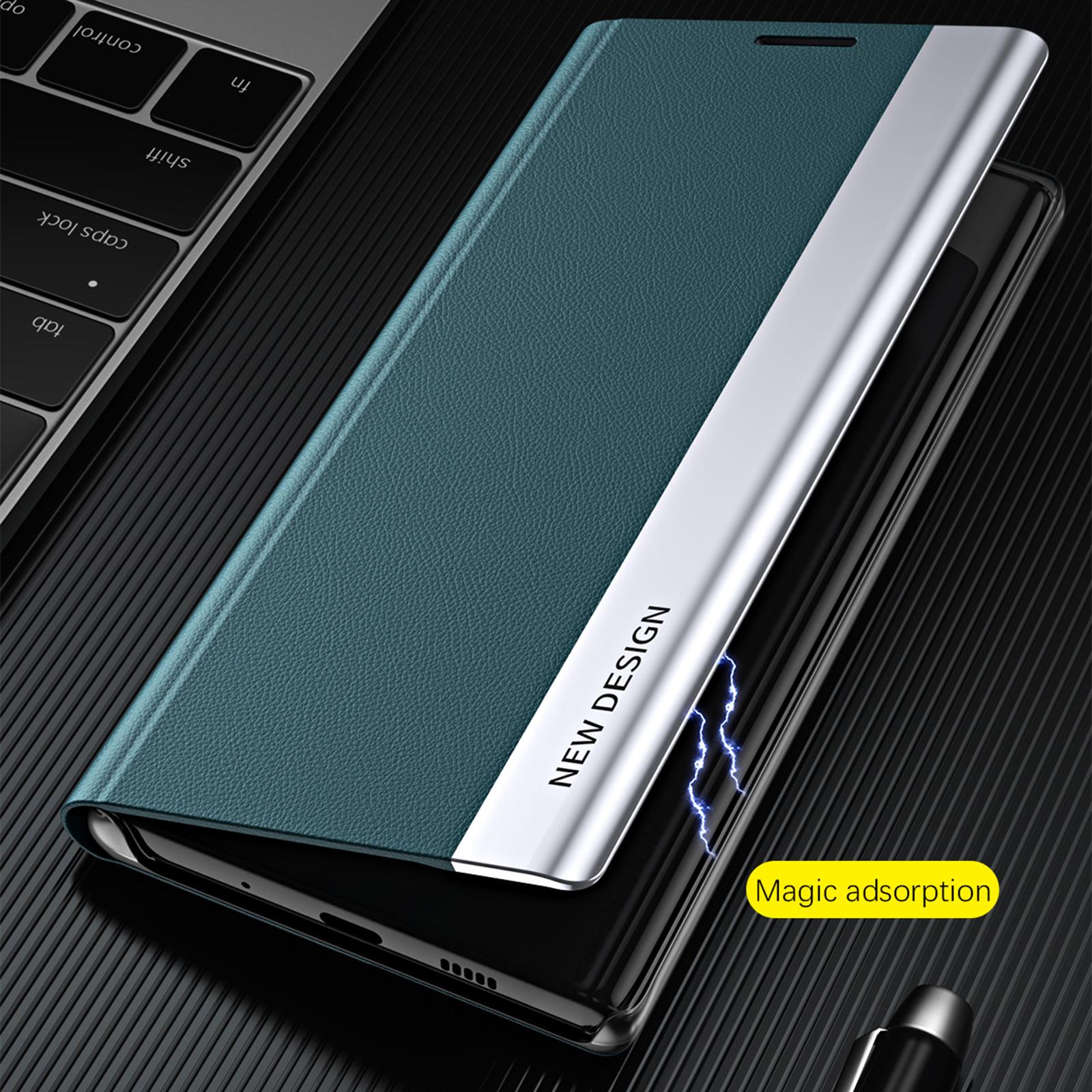 

For Honor X9b 5G/Magic6 Lite 5G/X50 PU Leather Cover Electroplating Shockproof Flip Case Sapphire