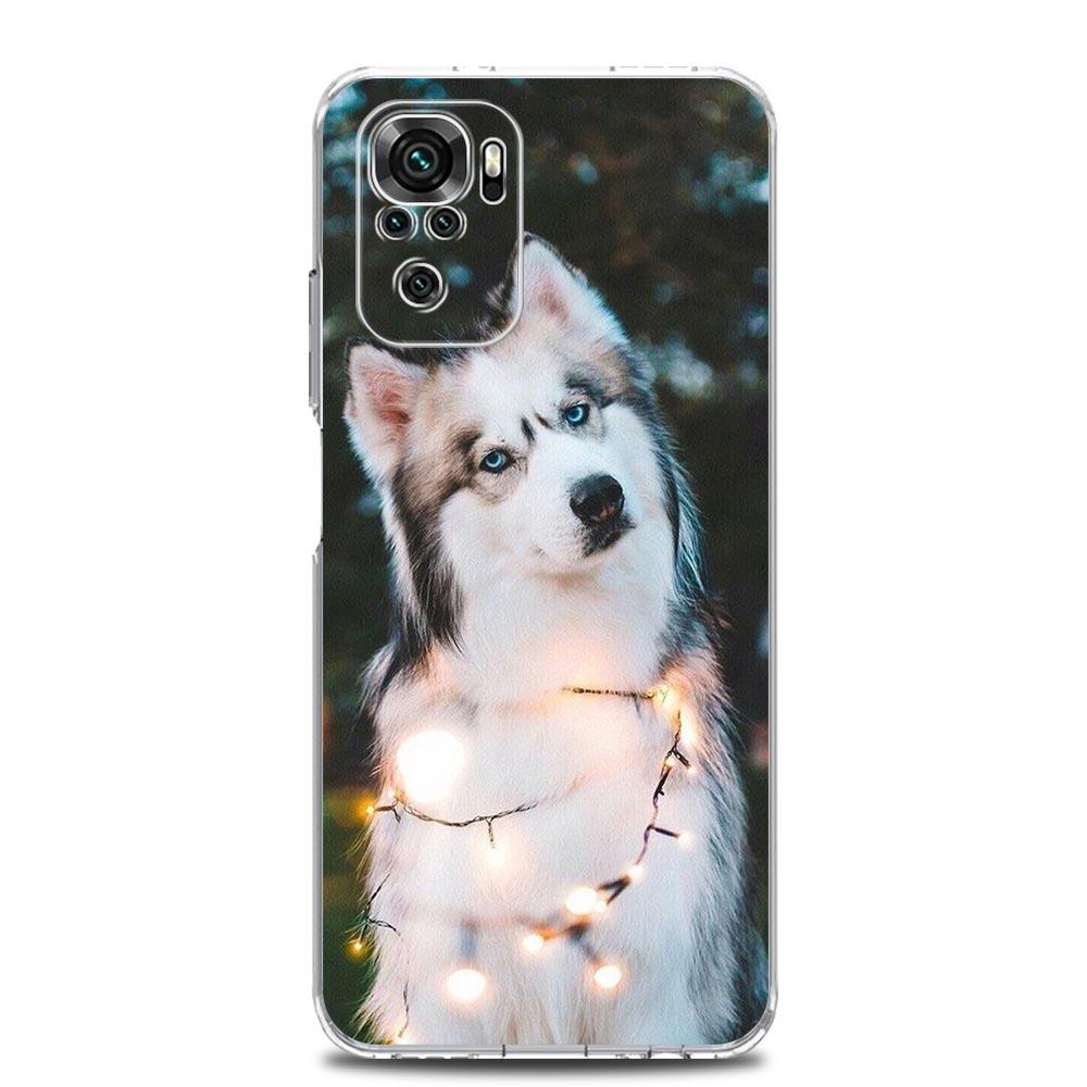 Phone Case For Xiaomi Redmi Note 14 13 12 4G 9S 9 10 11 Pro Plus 5G 14C 13C 12C 10C 9A Clear Soft TPU Cover Alaskan Husky Dog
