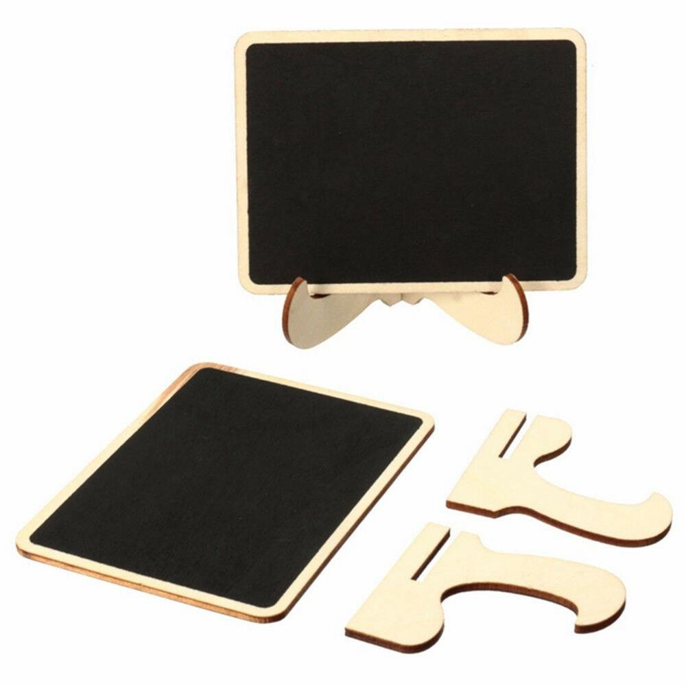 Wedding Home Rectangular Mini Wooden Message Chalkboard Notice Board Blackboard With Stand