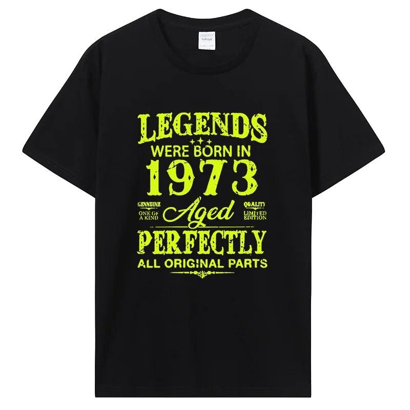 

Потрясающая футболка с подарками на день рождения «С 1963 1973 года», классическая футболка унисекс с рисунком, хлопковая футболка, одежда, футболка большого размера