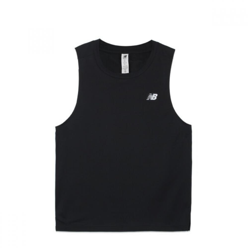 New Balance Sleeveless Tee Sport Tank Mens Black Mt51800 Bk