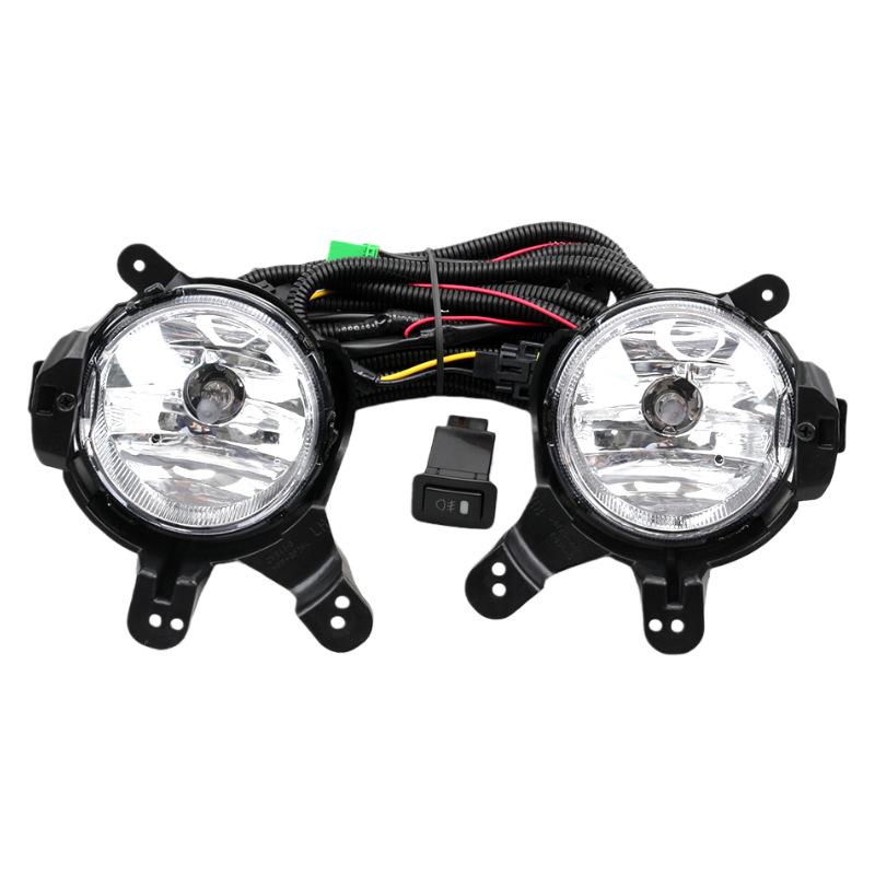 Fog Light Set for 13-15 Chevrolet Spark - Headlight Bumper and Daytime Running Light Assembly