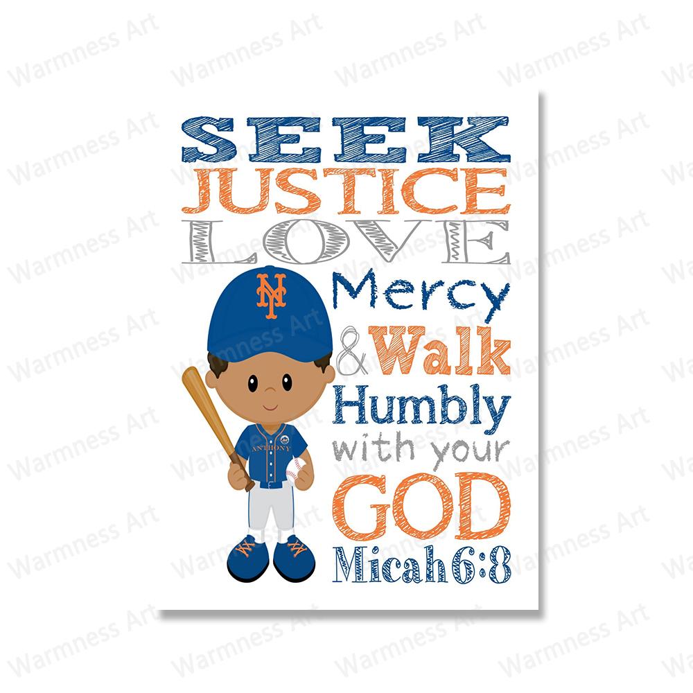 Bible Verse Posters and Prints African American Sports Christian Wall art Canvas Painting Nursery Pictures For Kids Room Decor