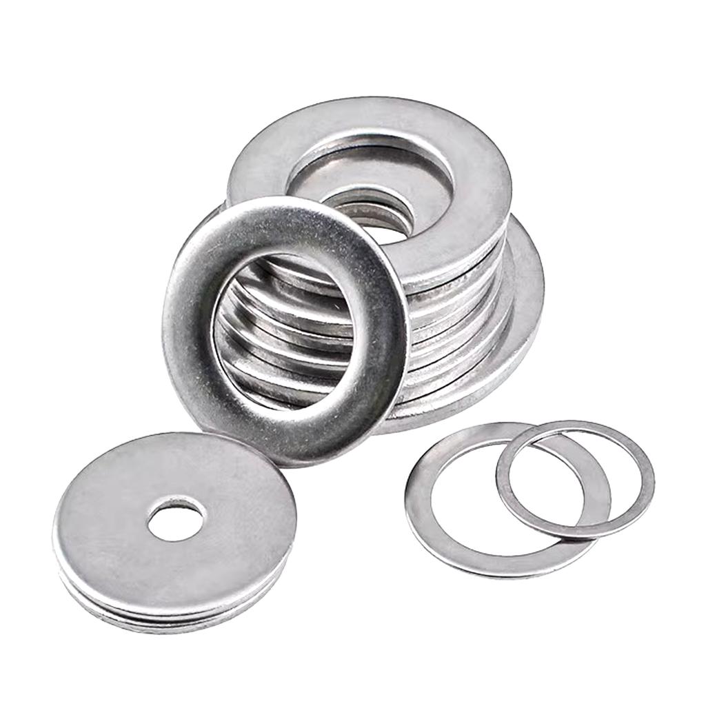 304 Stainless Steel M1.6 M2 M3 M5 M6 M8~ M24 Gasket Ultra-thin Metal Screw Flat Washer Standard Increase Thickened Meson Washer