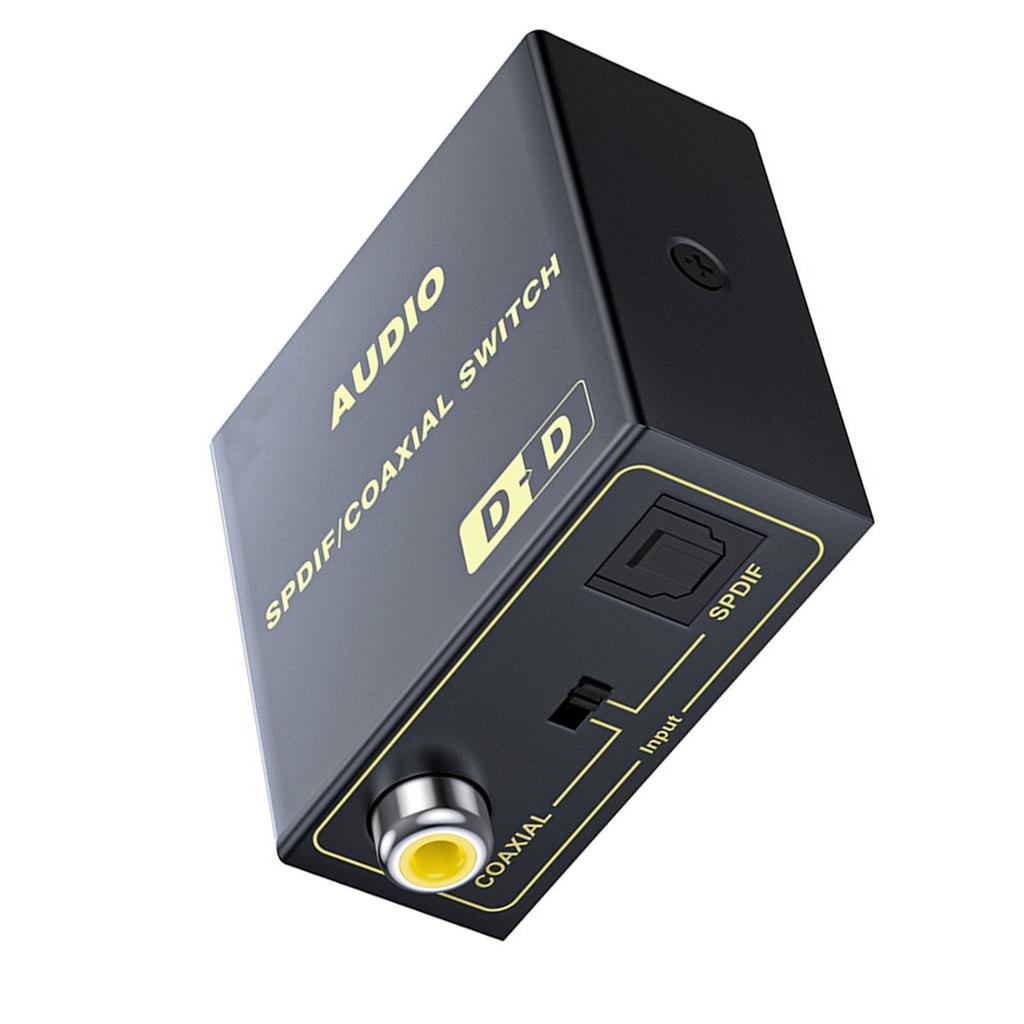 Coaxial to Optical Sound Converter Multifunction Metal Shell SPDIF Optical to Coaxial Digital Sound