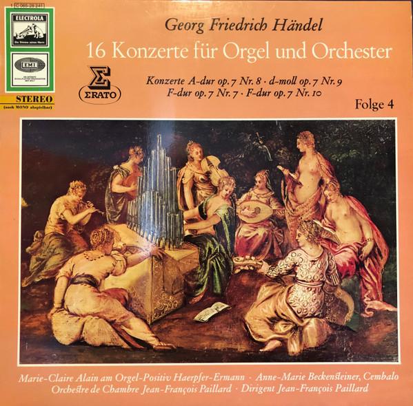 

LP Record MARIECLAIRE ALAIN ORCHESTRE DE CH Handel 16 Konzerte Fur Orgel Und O 1C06528241 EMI Germany Classical Used
