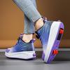 Children Wear Resistant Fashionable Trend Double Row Four Wheel Pulley Walking Shoes Sports Board Shoes