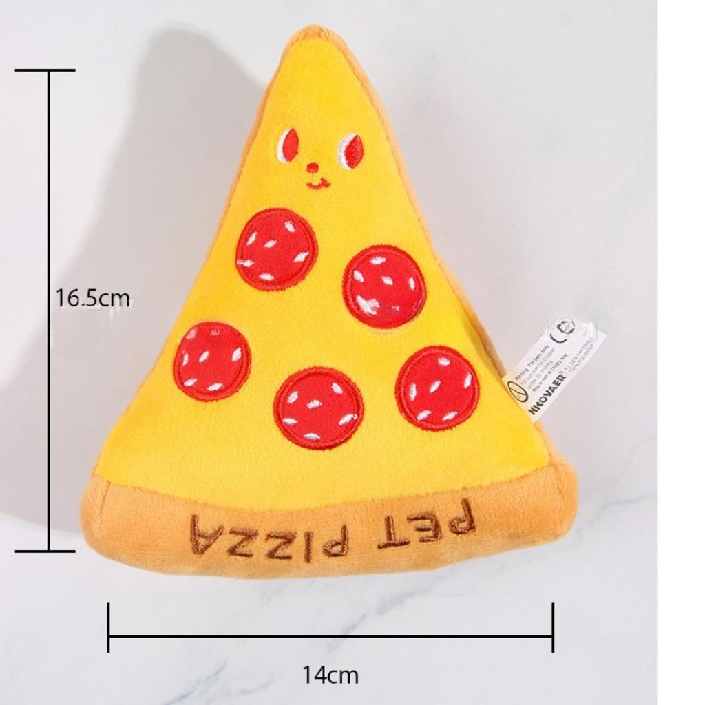 [Mofu&Co. Tokyo Main Store] Cute Pizza Food Cushion, Interior Decor, Body Pillow, Cute and Fun Plush Toy with Sound, Fluffy Texture, Pizza Box