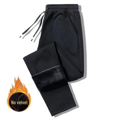 Pantaloni della tuta casual da uomo in stile coreano con fodera in velluto: Pantaloni Trendy, Caldi Autunno/Inverno