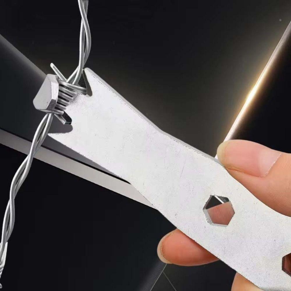 Stal Nierdzewna Drut Ogrodzeniowy Skręcarka Napinacz Narzędzie Kolczasty Drut Wiążący Ogrodzenie Skręcający Zapięcie Wielofunkcyjny Odporny na Zużycie