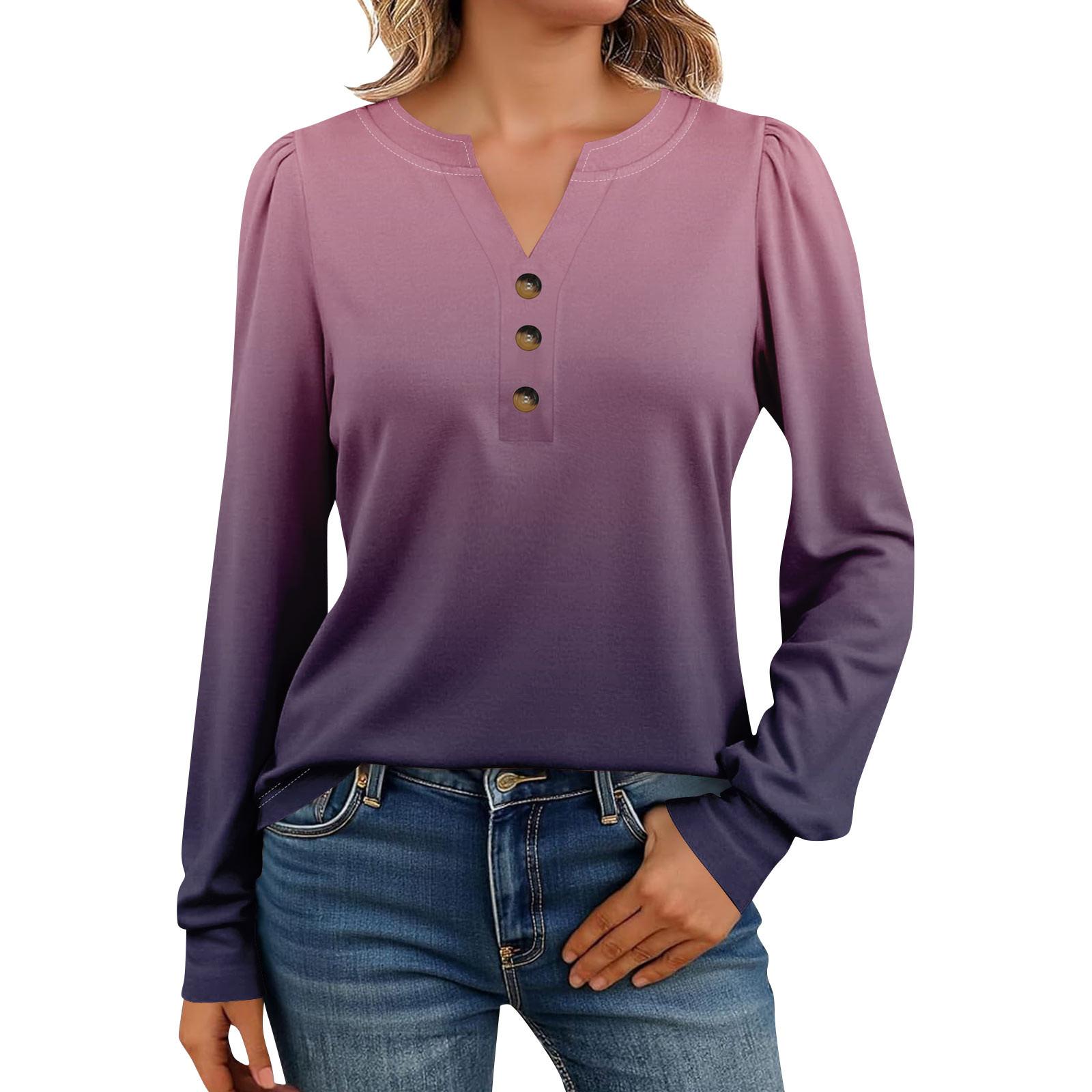 

Женские рубашки с длинным рукавом Хенли Повседневные топы Модные блузки Милые футболки XXL